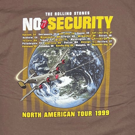 THE ROLLING STONES NO SECURITY PADLOCK TONGUE BROWN MURINA XL 3935