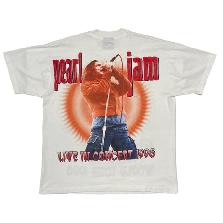 PEARL JAM WORLD TOUR 1995 WHITE XL 9625