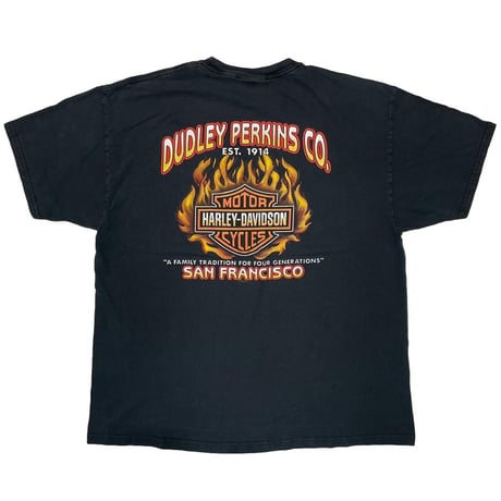 HARLEY DAVIDSON 2000 FLAME LOGO SAN FRANCISCO XXL 8141