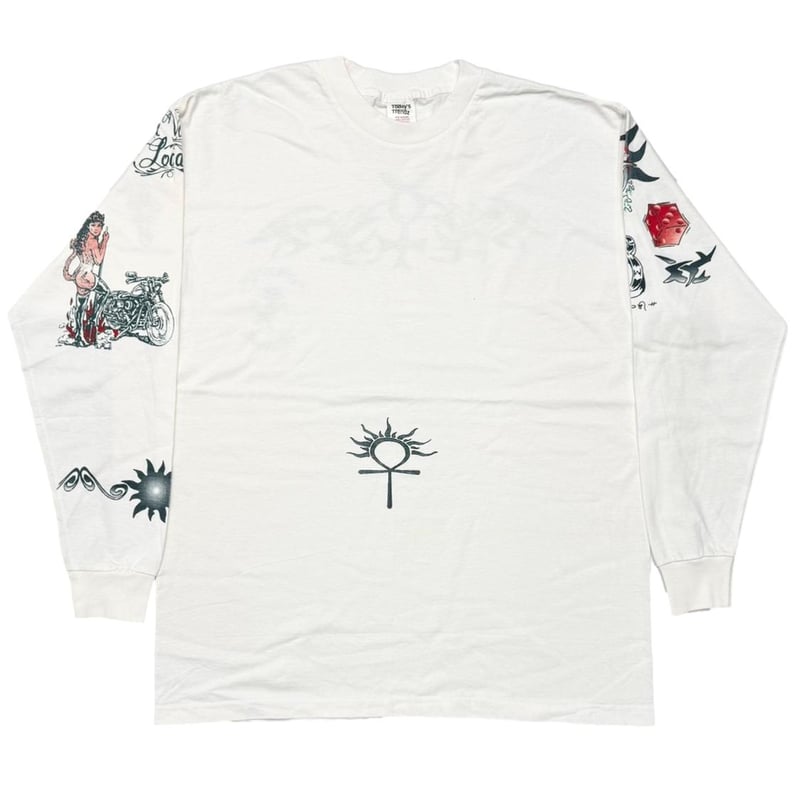 DENNIS RODMAN TATTOO LS WHITE XL 0468 | greatLA
