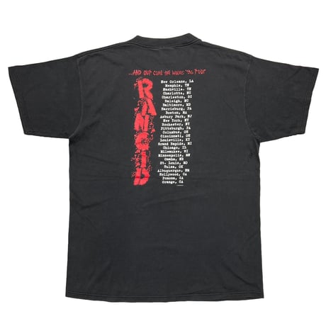 RANCID AND OUT COME THE WOLVES 1996 TOUR GIANT BY TULTEX XL 6879