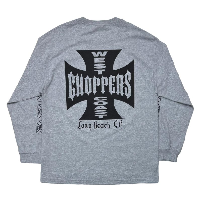 WEST COAST CHOPPERS IRON CROSS LS ASH GREY XL 8