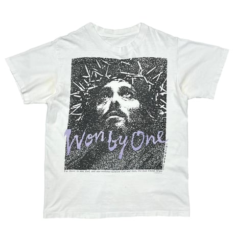 OLD & VINTAGE JESUS WON BY ONE WHITE FITS LARGE 4039