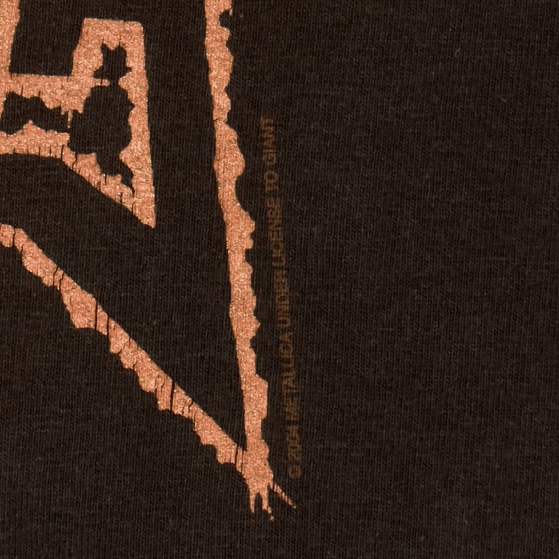 2004年 LICA PUSHEAD DEATH IS PAIN　XL METALLICA PUSHEAD 2004 DEATH IS PAIN BROWN ALST
