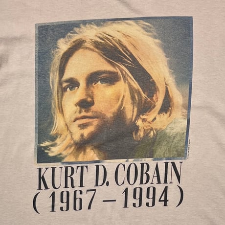 NIRVANA KURT COBAIN MEMORIAL ADULT BEIGE GIANT BY TULTEX XL 5047