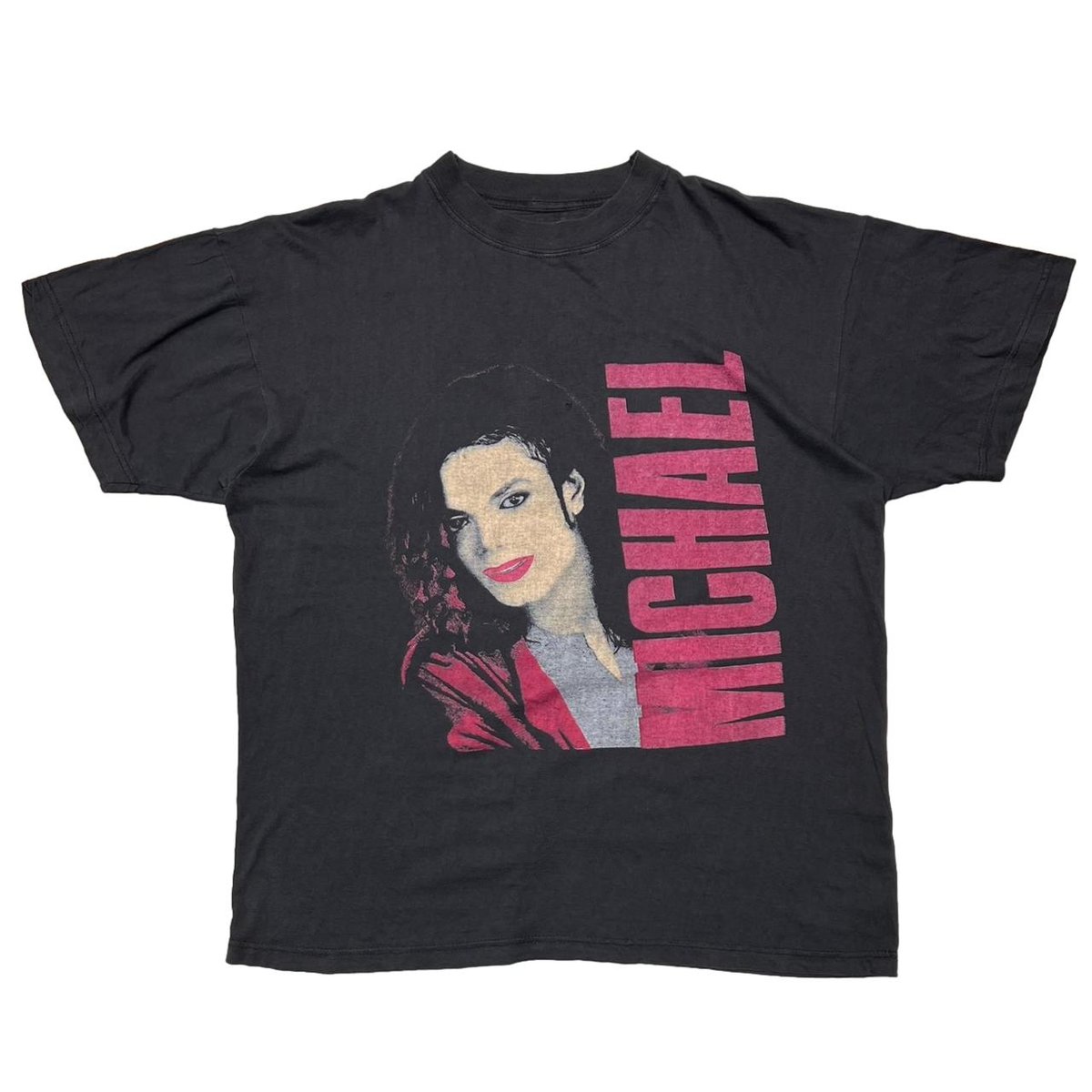 MICHAEL JACKSON PINK TEXT BOOTLEG FITS XL 9980