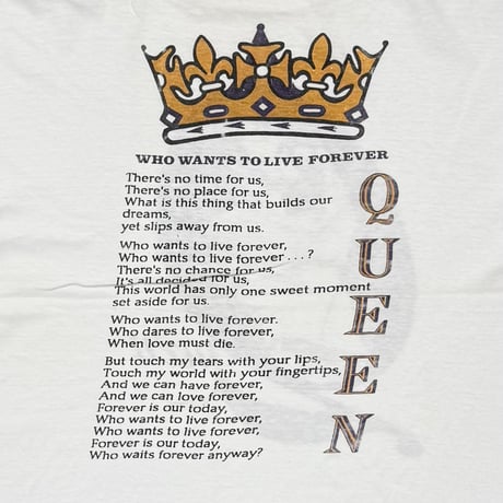 QUEEN WHO WANTS TO LIVE FOREVER XL 2486
