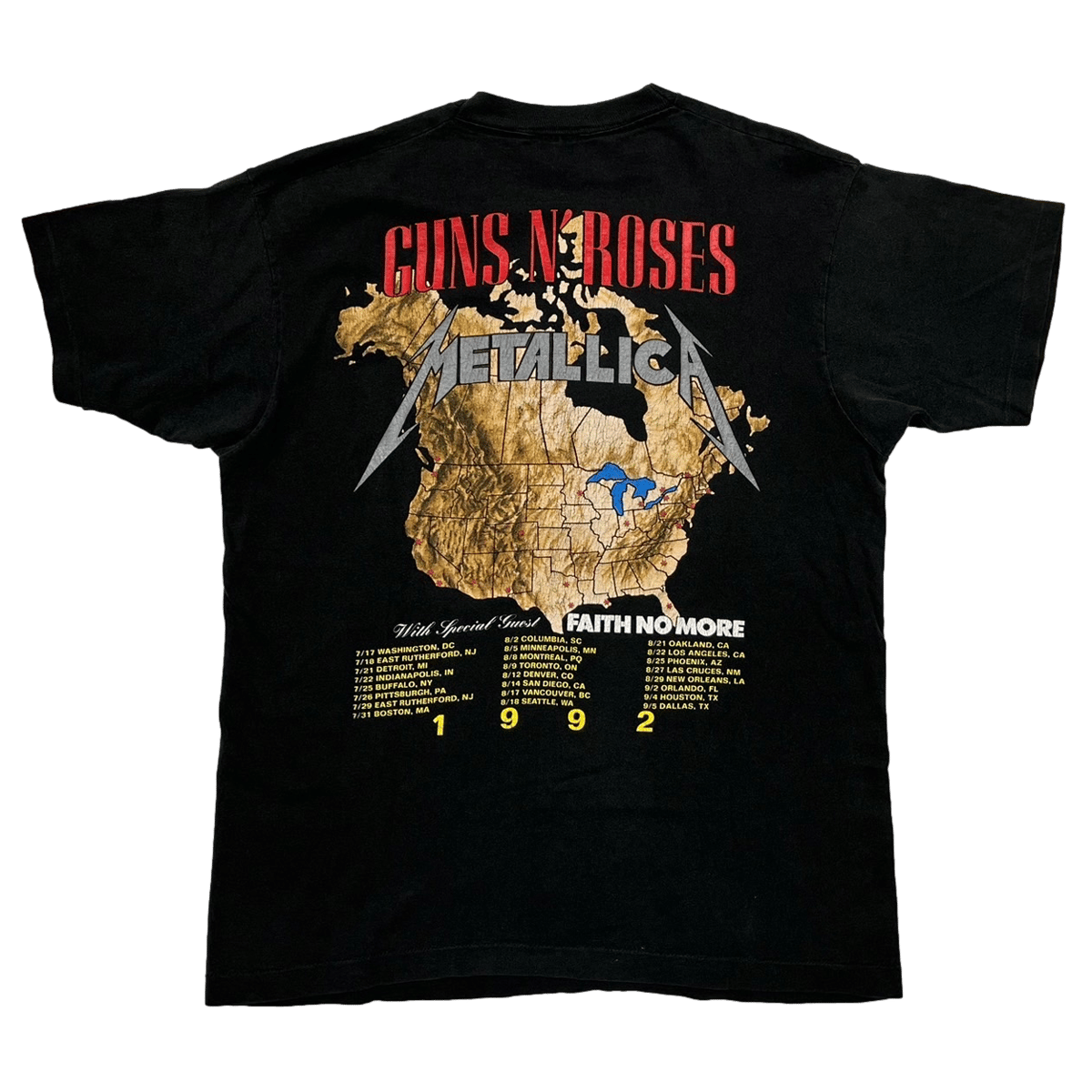 METALLICA × GUNS N ROSES 1992 NORTH AMERICAN TO