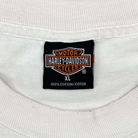 HARLEY DAVIDSON 00s COLUMBIA MOTORCYCLE WHITE XL 2254