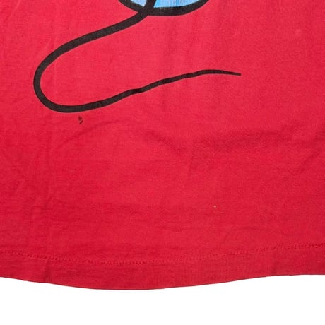 DISNEY VINTAGE CLASSIC MICKEY MOUSE LINK PRINT RED FITS XL 0218