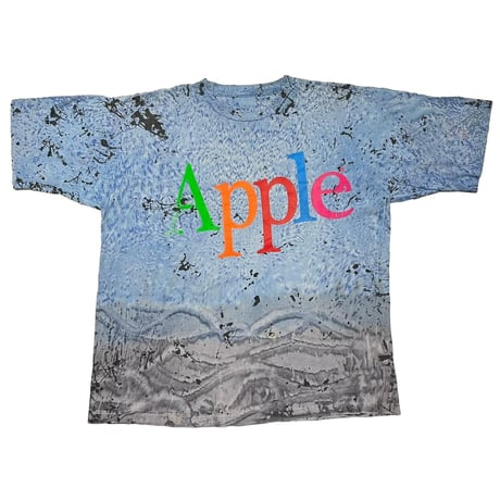 APPLE LOGO TEE TIE DYE BLUE FITS XL 0028