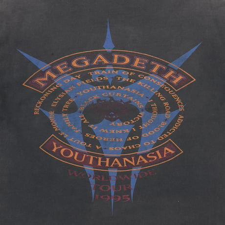 MEGADETH YOUTHANASIS WORLD TOUR 1995 SOFTEE XL 6270
