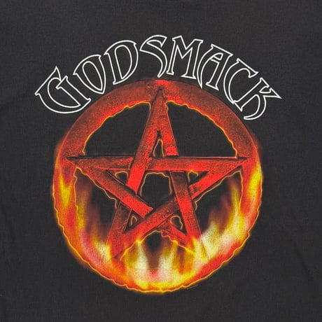 GOD SMACK FLAME LONG SLEEVE US TOUR 1999 DELTA XL 0632