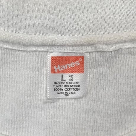 JANET JACKSON PORTAIT TEE WHITE BLUE HANES LARGE 3993