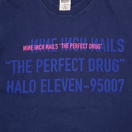 NINE INCH NAILS THE PERFECT DRUG halo eleven NAVY FRUIT OF THE LOOM XL 2750