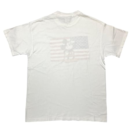 DISNEY VINTAGE 90S AMERICAN FLAG CLASSIC MICKEY TEE LARGE 1363