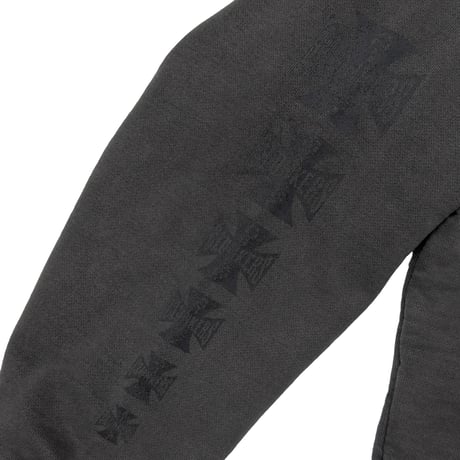 greatLAnd ORIGINAL CLUNKERS ZIP HOODIE / DOUBLE FACE BLACK/BLACK