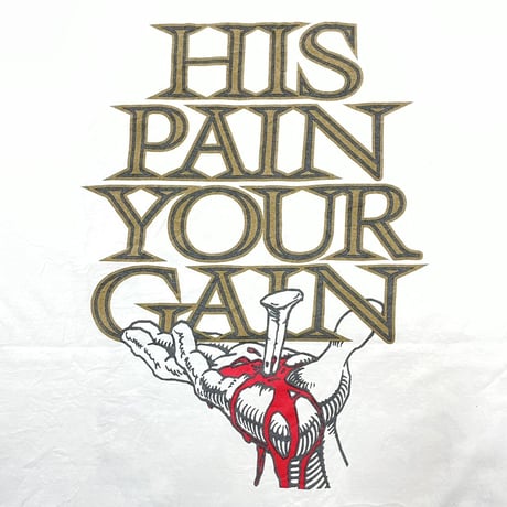 LORD'S GYM THE SIN OF THE WORLD RED WHITE FITS XXL 3471