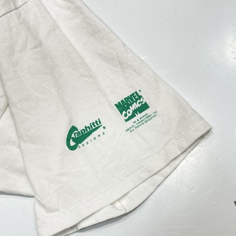 MARVEL COMICS HULK HERE COMES TEE WHITE XL 1213