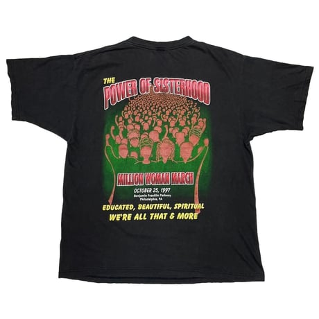 MILLION WOMAN MARCH 1997 POWER OF SISTERHOOD RAP DESIGN FITS XL 1669
