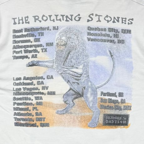 THE ROLLING STONES BRIDGES TO BABYLON WORLD TOUR AMERICAN FLAG BOOTLEG WHITE FOTL XL 7777