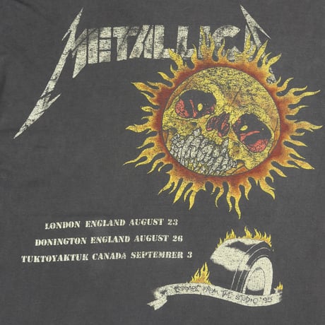 METALLICA PUSHEAD SIDE FLAME ENGLAND-CANADA TOUR FITS XL 0131