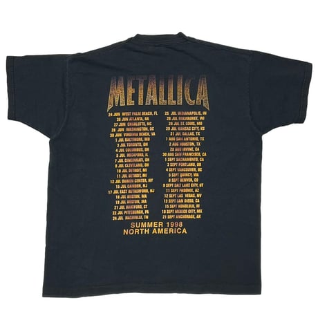 METALLICA MEMBER PORTRAIT SUMMER 1998 FRUIT OF THE LOOM XL 2260