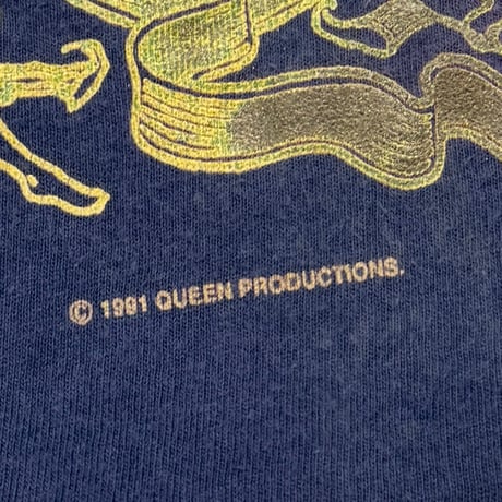 QUEEN 1991 EMBLEM NAVY SCREEN STARS XL 1379