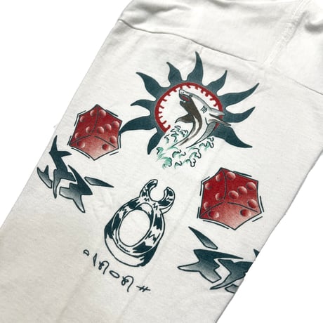 DENNIS RODMAN TATTOO LS WHITE XL 0768