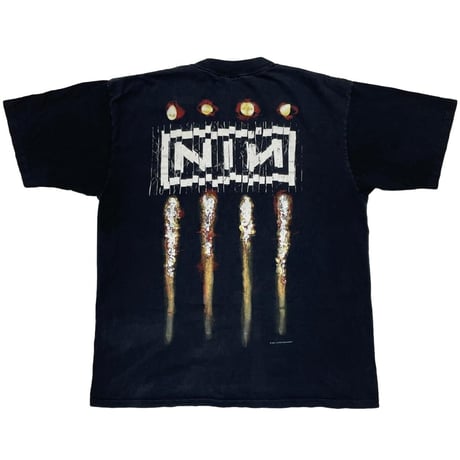 NINE INCH NAILS 1994 THE DOWNWARD SPIRAL SHREDDER TEE BLACK ALLSPORT XL 8985
