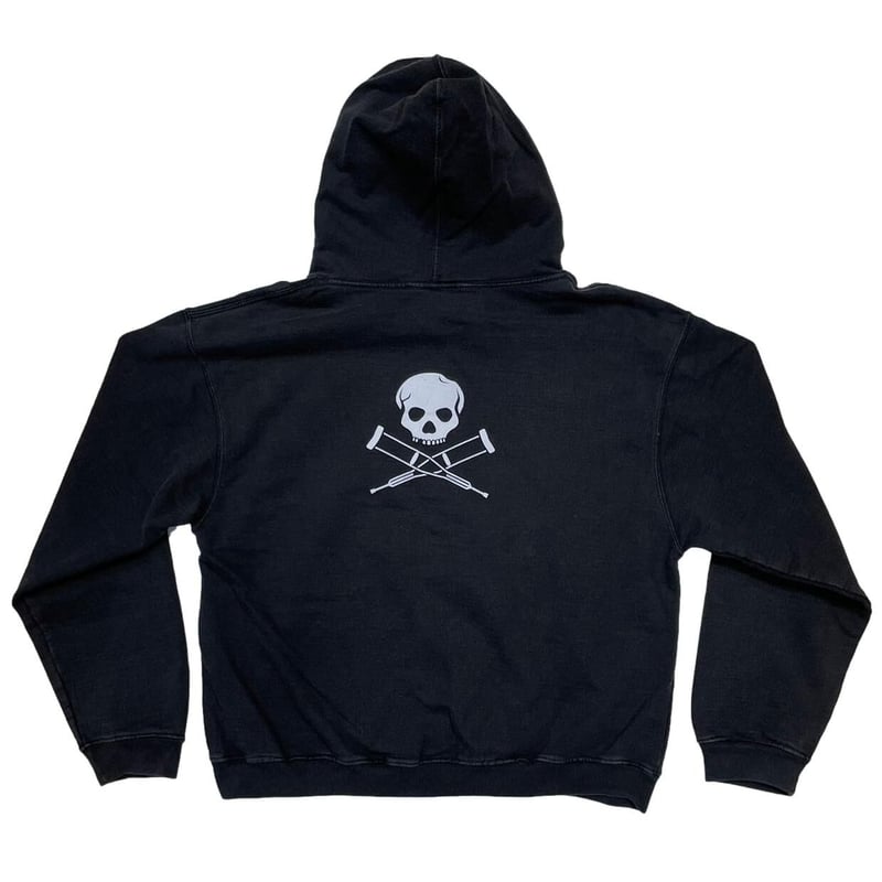 JACKASS NUMBER TWO BOX LOGO BACK SKULL SWEAT HO