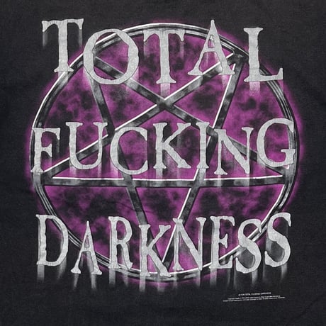 CRADLE OF FILTH TOTAL FUCKING DARKNESS FRUIT OF THE LOOM LARGE 8555
