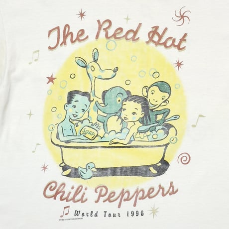 RED HOT CHILI PEPPERS ONE HOT MINUTE WORLD TOUR 1996 WHITE LARGE 8043
