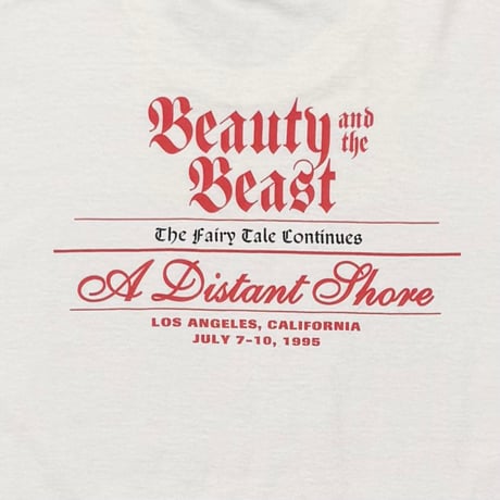 BEAUTY AND THE BEAST THE FAIRY TAIL CONTINUES WHITE FRUIT OF THE LOOM LARGE 9868