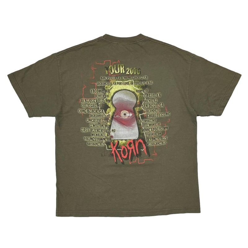 KORN TOUR 2006 OLIVE GIANT FITS XL 4731 | great