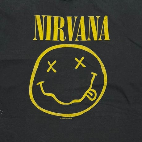 NIRVANA MILE NO BACK PRINT NECK RIB CUT FITS LARGE 1229