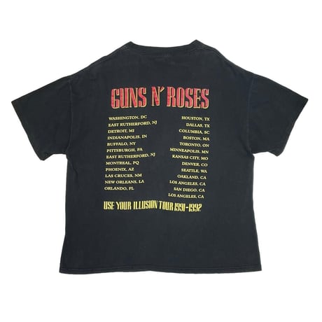 GUNS N ROSES BAD APPLES ILLUSION TOUR 1991-1992 BROCKUM XL 1146