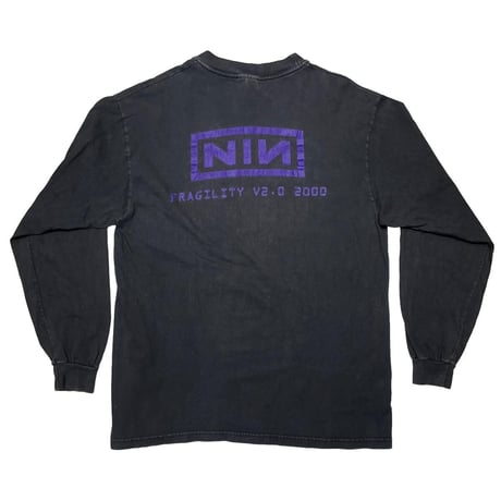 NINE INCH NAILS FRAGILITY V2.0 2000 BOX LOGO UPSTAGING LS HANES LARGE 5495