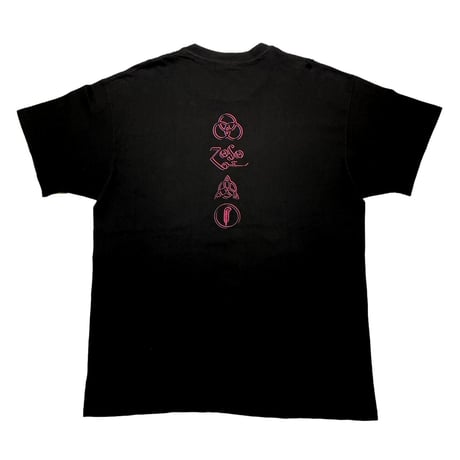 LED ZEPPELIN DOUBLE SIDE TEE PURPLE PRINT HANES TAG XL 5112