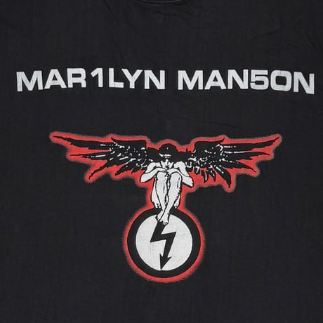 MARILYN MANSON ANGEL & ANTICHRIST LOGO SLEEVE LESS FITS LARGE 9179