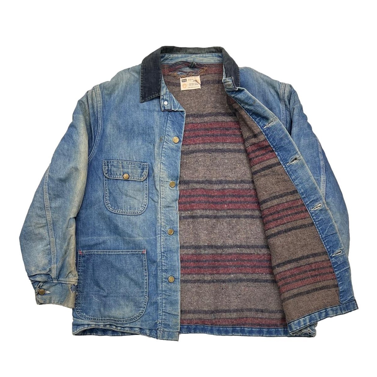 SEARS 70S LINED DENIM COVERALL JACKET 44 | grea