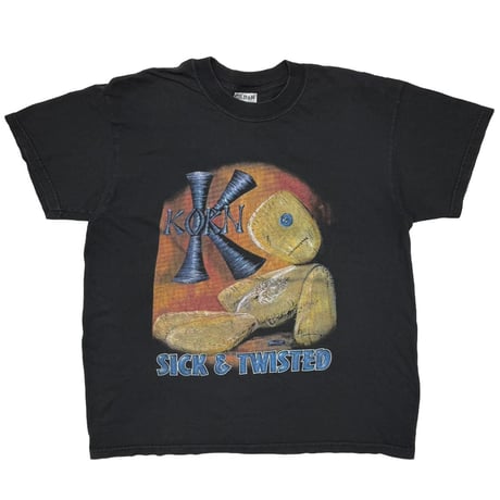 KORN SICK AND TWISTED BOOTLEG GILDAN LARGE 4198