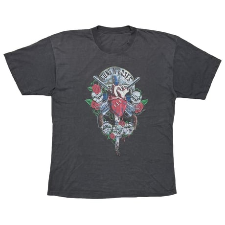 GUNS N' ROSES SKULL HEART GUN G N'R FITS XL 1300