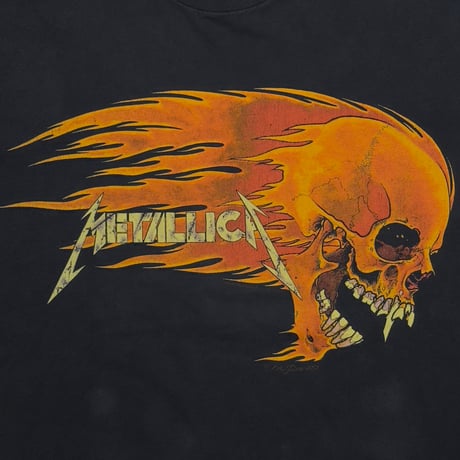 METALLICA PUSHEAD SIDE FLAME SKULL LS DELTA XL 3046