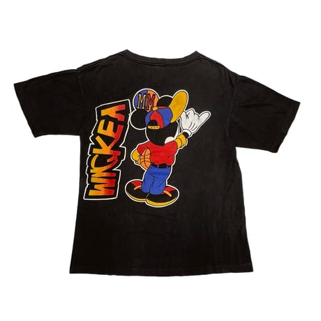 VINTAGE DISNEY MICKEY MOUSE DOUBLE SIDE BLACK LARGE 9248