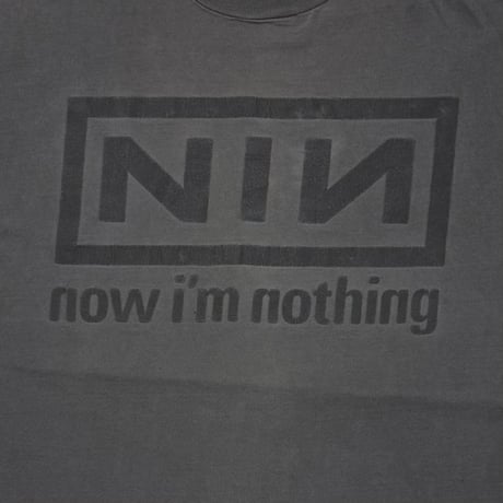 NINE INCH NAILS NOW I'M NOTHING BLACK 3D PRINT HANES XL 3470