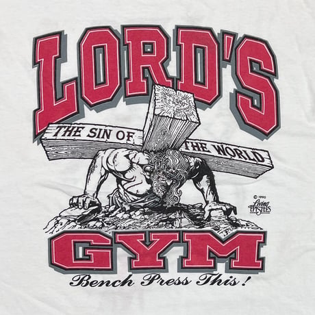 LORD'S GYM HIS PAIN YOUR GAIN WHITE RED DELTA XL 2530
