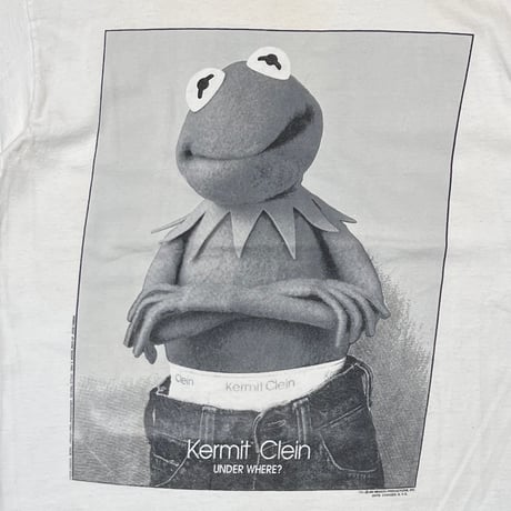 KERMIT KERMIT CLEIN CALVIN KLEIN PARODY WHITE TULTEX LARGE 7026