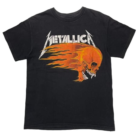 METALLICA 00s PUSHEAD SUMMER SHIT 1994 FLAME SKULL FITS MEDIUM 5755
