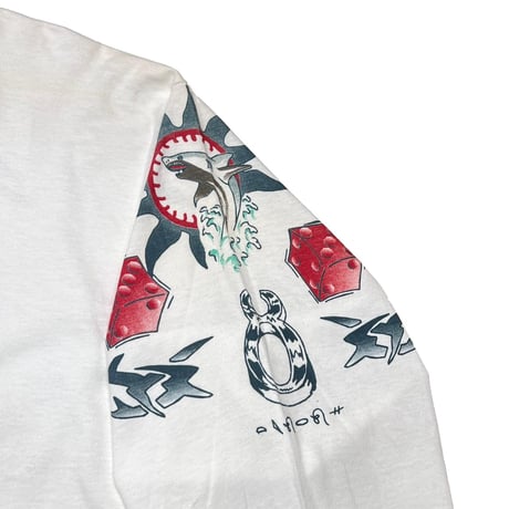 DENNIS RODMAN TATTOO LS DEAD STOCK WHITE XL